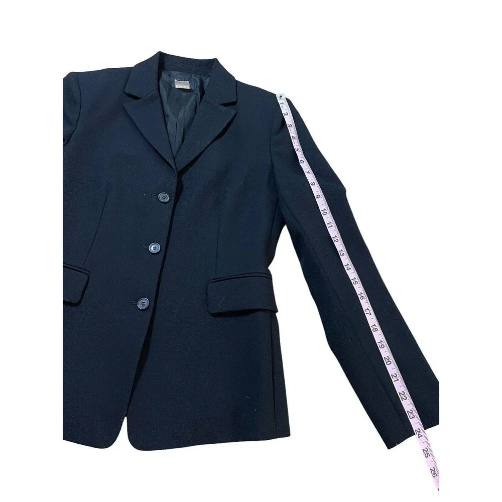 J. Crew Womens Blazer Jacket Wool Black Career Work‎ Size 6